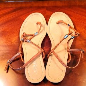 Lauren Ralph Lauren Strappy Flat Sandel